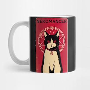 Spooky Nekomancer demon cat Mug